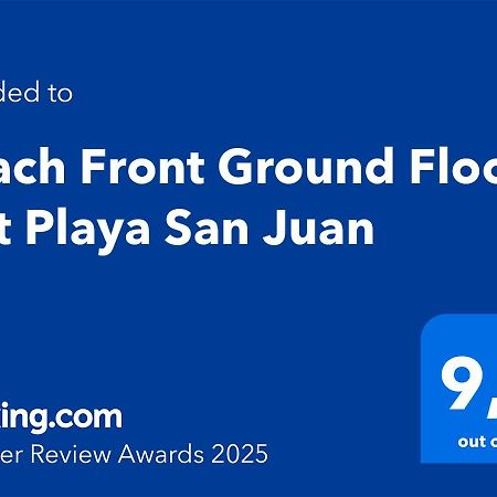Beach Front Ground Floor Flat Playa San Juan El Campello Εξωτερικό φωτογραφία